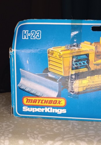 Matchbox Super Kings K-23 Low Loader With Bulldozer 1981 In Original Packaging - Picture 6 of 8