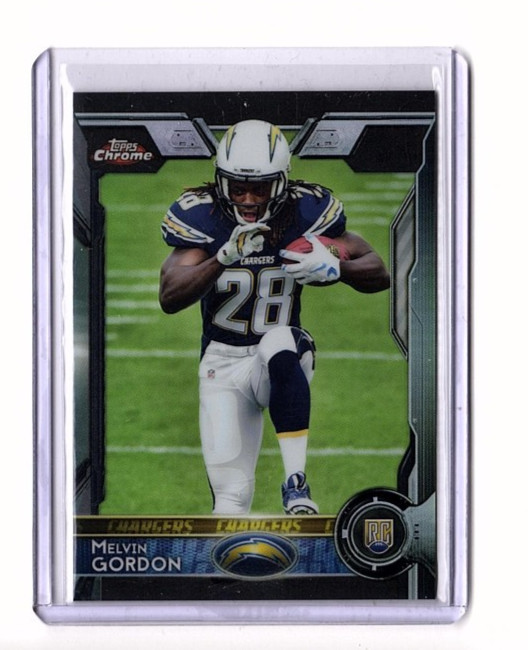 Melvin Gordon RC 2015 Topps Chrome #105 Black Refractor SP 176/299