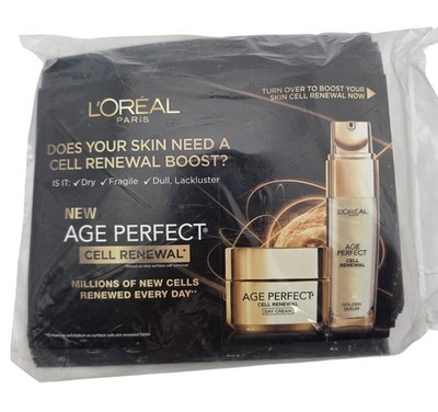 Loreal Lot of 25 Age Perfect Cell Renewal Sample Sets w/ Golden Serum &Day Cream