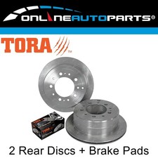 Rear Brake Disc Rotors + Pads for Landcruiser HDJ100 UZJ100 98~07 100 Series
