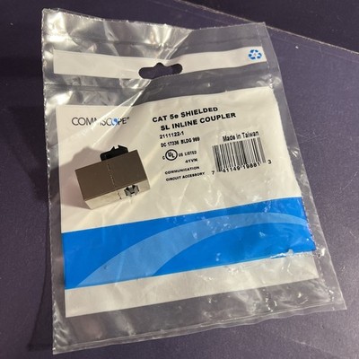 50 NEW COMMSCOPE CAT5e Shielded SL InLine Coupler Female / Female Cable Extender