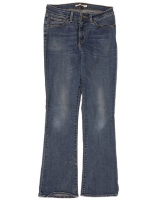 Levi's Damen 715 Bootcut Jeans W30 L30 Blau Baumwolle DS08
