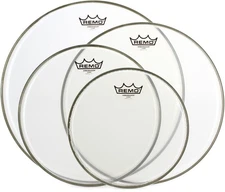 Remo Ambassador 4-pc Tom Pack - 10"/12"/14"/16" - Clear