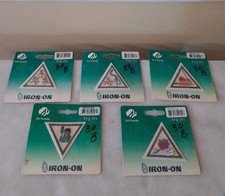 Brownie Girl Scouts Try its Iron On Badges Lot of 5 Patches Senses Sports Story