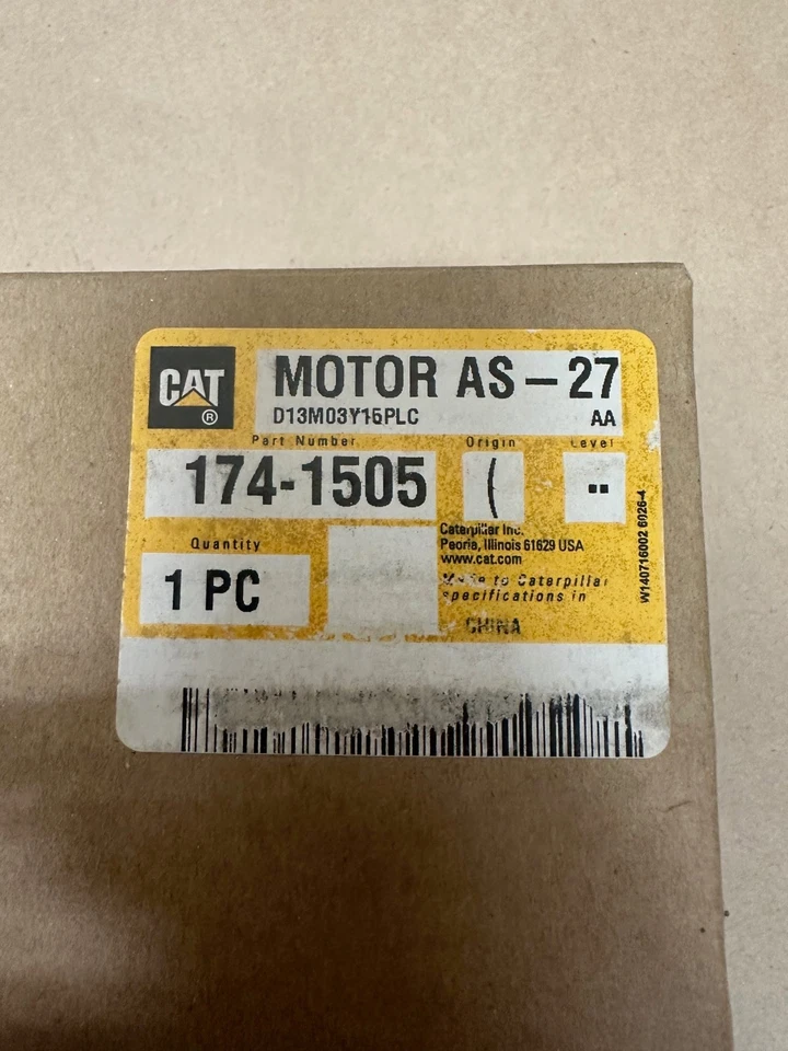 CAT 174-1505 27V Direct Current Motor for Cabin Air Filter *FACTORY SEALED NEW* - Image 2 of 4