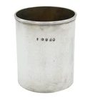 George III Sterling Silver Beaker Cup Antique 1817 London, John Death
