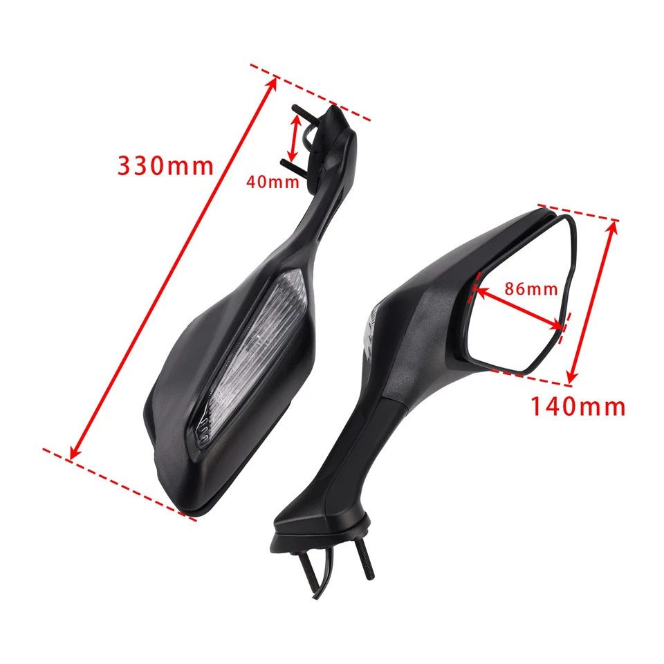 Rétroviseur mirroirs pour Honda CBR 1000 RR-R /SP RR RA SC82 SC77 2017-2026 - Photo 4/4