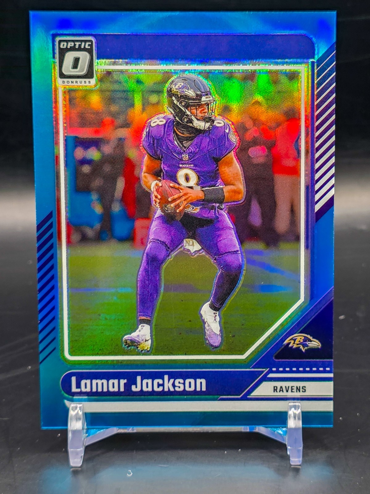 2024 Donruss Optic Lamar Jackson Aqua Prizm /299 #13