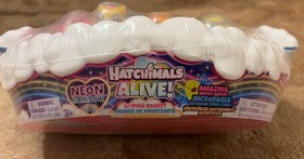Hatchimals Alive Neon Rainbow Spring Basket Spin Master Easter New