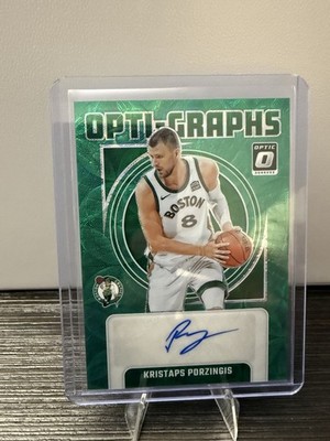 24-25 Donruss Optic OptiGraphs Kristaps Porzingis OG-POR  Green /25 (AU)