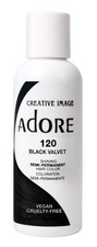 3 Pack Adore Semi Permanent Hair Dye Color 4oz  120 Black Velvet 