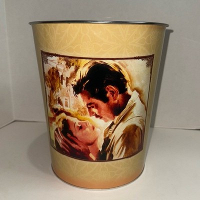 GONE WITH THE WIND Tin Trash Can Bucket 10  VANDOR Collectible Movie Popcorn