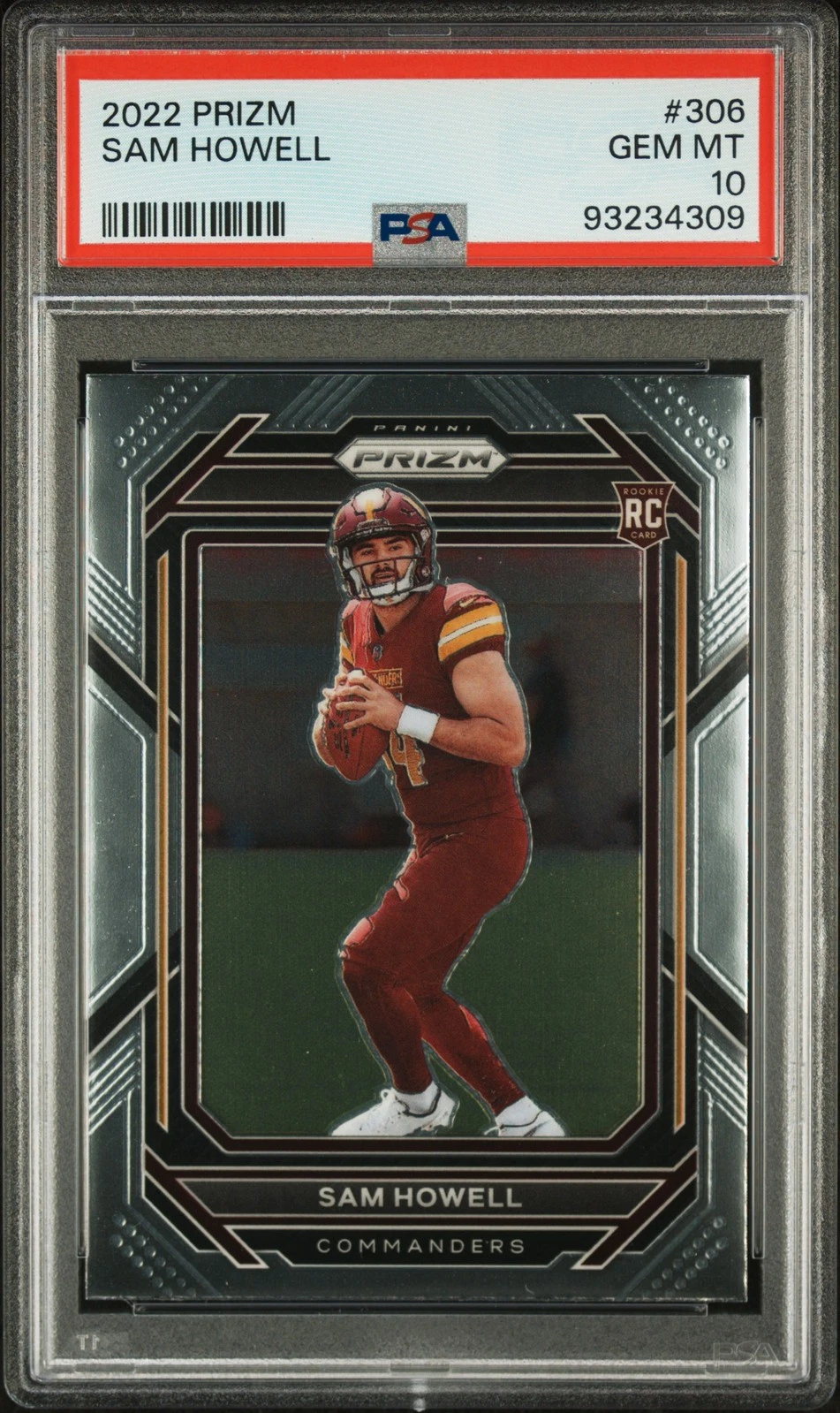 Sam Howell trading card