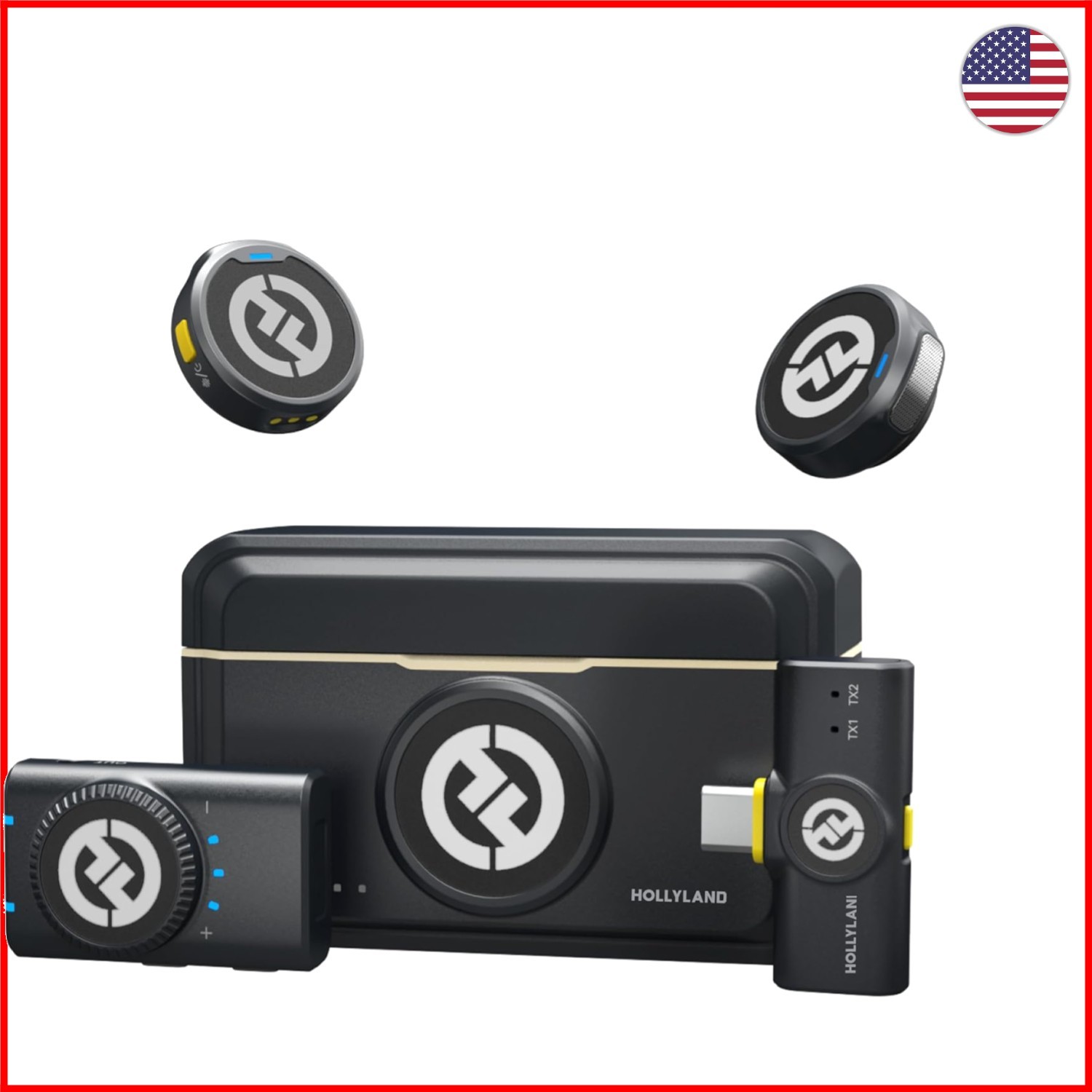 Lark M2 Wireless Microphone Set: 48kHz Audio, USB-C and Camera RX Included
