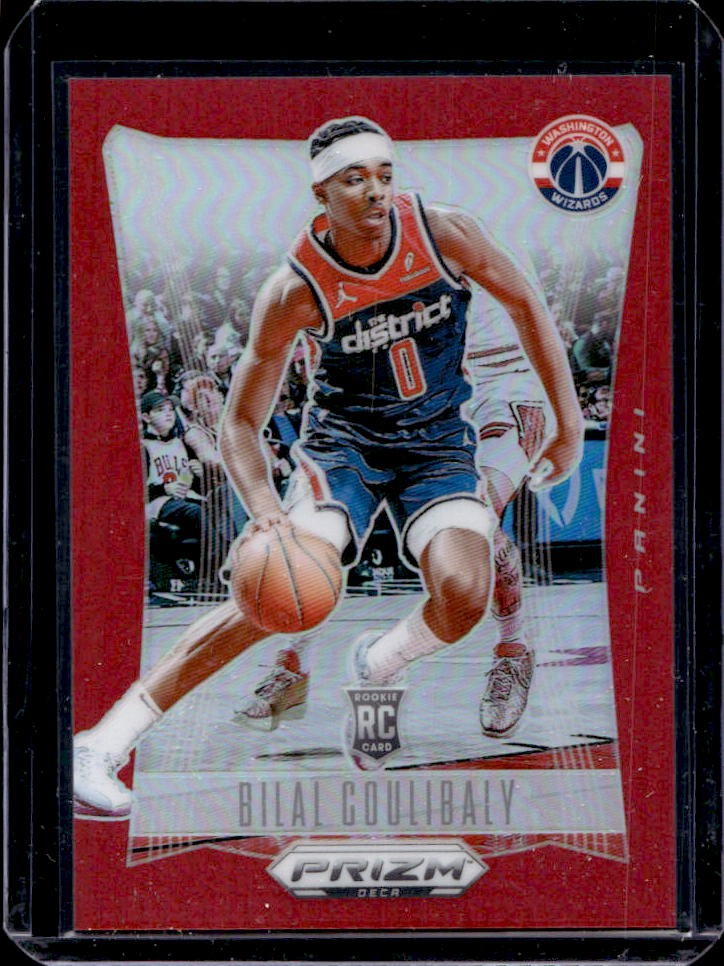 2023-24 Prizm Deca Bilal Coulibaly RC Red Rookie #137/199 Wizards