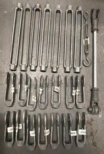 Turnbuckle & Clevis  Lot Jaw Galvanized Steel Turnbuckle