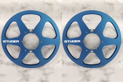 One Pair 10.5'' Blue STUDER Tape reel High Quality Aluminum Take Up Reel