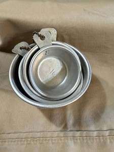 Vintage Aluminum Measuring Cup Set Of 4