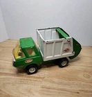1970s Tonka Pressed Steel Litter Bug Garbage Truck Green/White  Well Loved