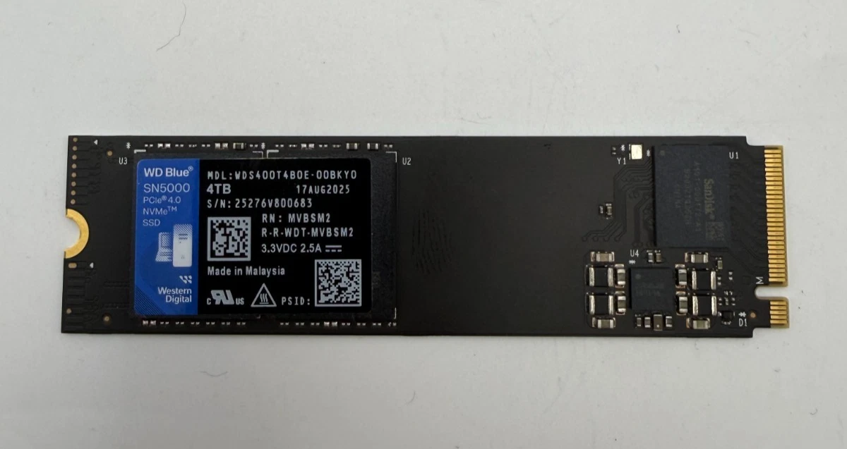 Western Digital Solid State Drives 4 TB Storage Capacity for sale