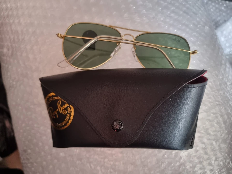 Ray-Ban RB Gold Ombré Aviator Sunglasses, photo 4 of 5
