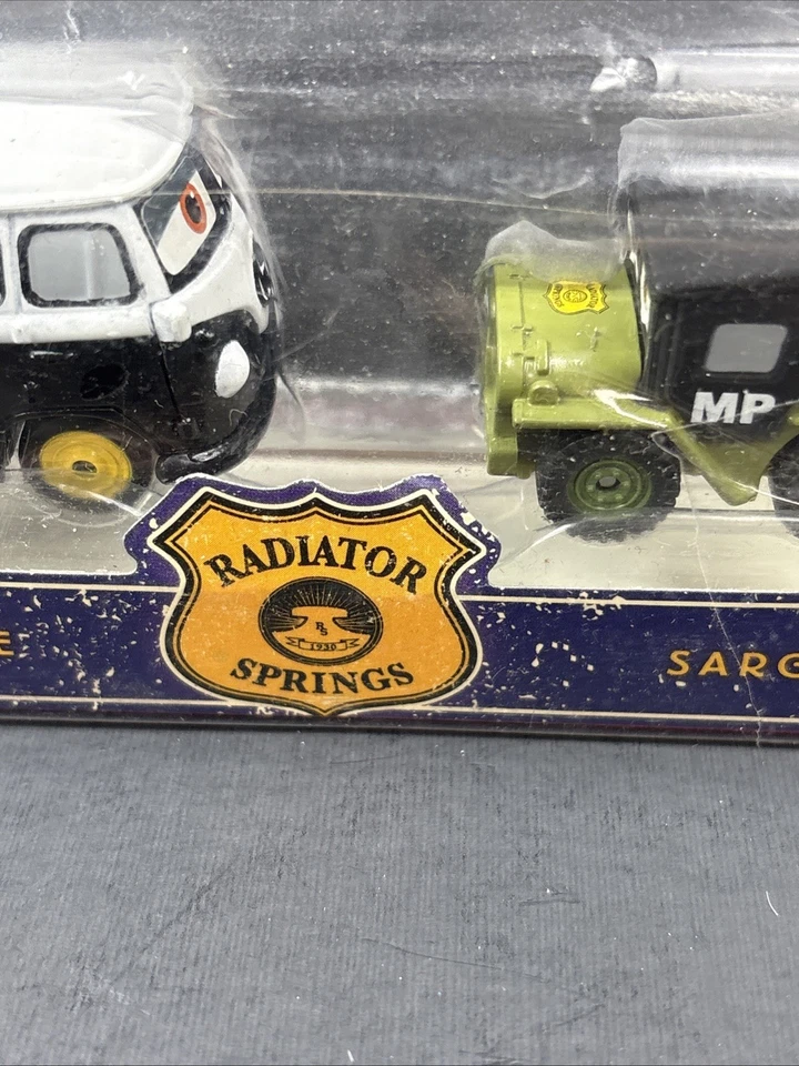 DISNEY PIXAR CARS RADIATOR SPRINGS ADVENTURES FILLMORE PEACE VW & MP SARGE READ - Image 3 of 4