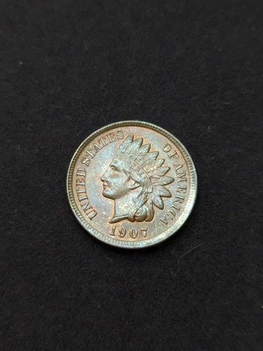 1907 Indian Head Cent AU #LT002