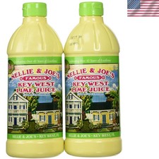 Nellie & Joe’s Authentic Key West Lime Juice - 2 Pack of 16 Fl Oz Bottles