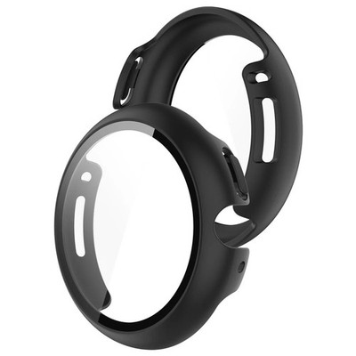 Schutzhülle mit Glas für Google Pixel Watch 4 41 mm Bizon Case Cover Schwarz