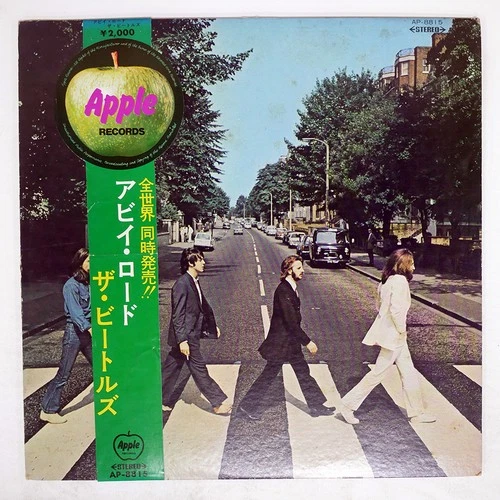 BEATLES ABBEY ROAD APPLE AP8815 Japan OBI VINYL LP