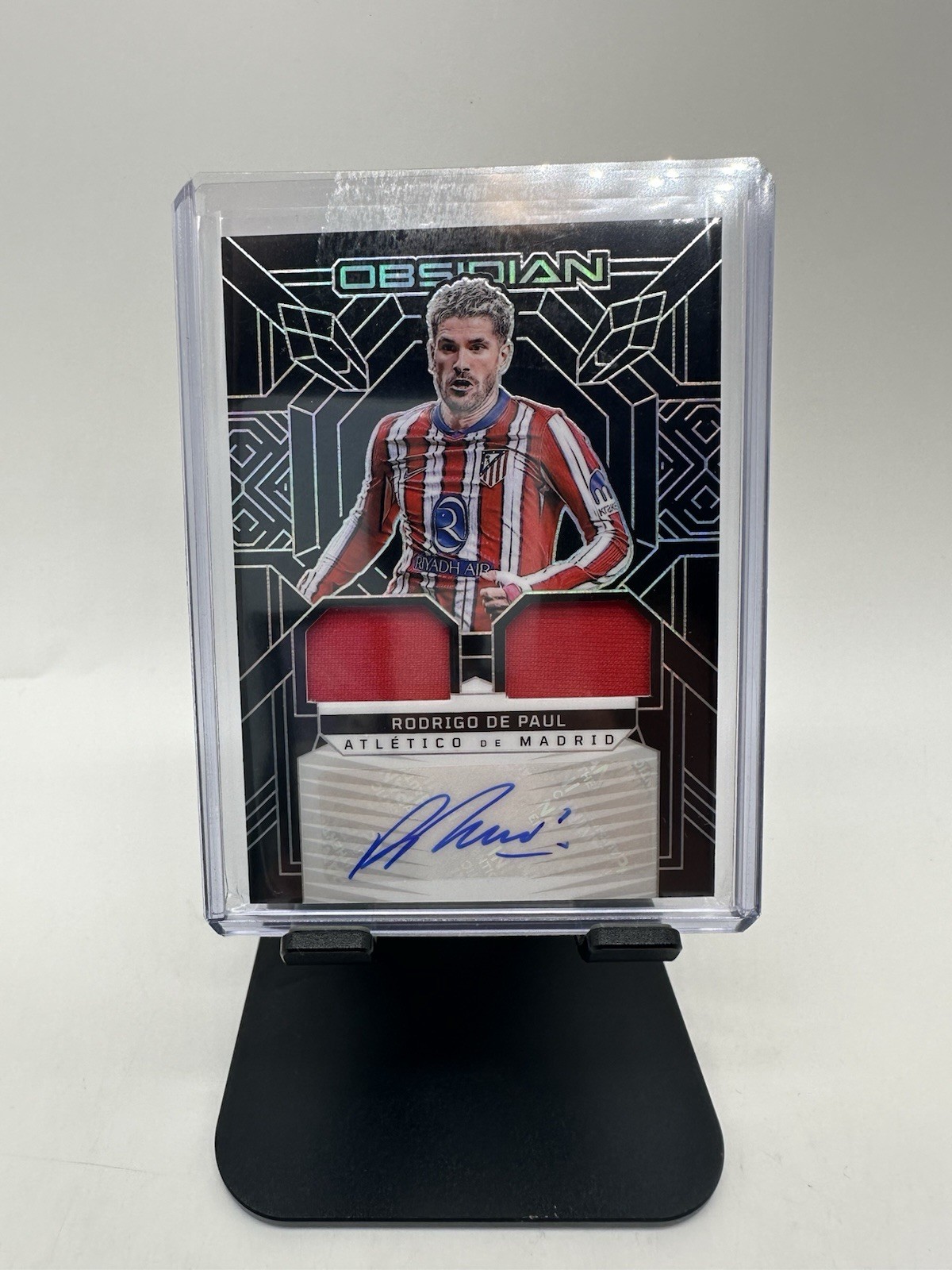 2024-25 Panini Obsidian Soccer Rodrigo De Paul Argentina Auto Inter Miami Messi view 3