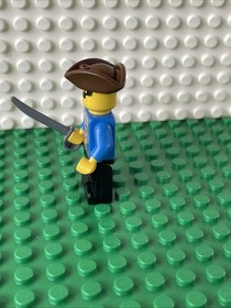 LEGO&reg; Pirates Minifigure - Pirate Blue Jacket (PI080) 1970 1889 Treasure