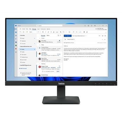 Lenovo Blue/Light/Gold Thinkvision S24-4E Monitor - Image 8