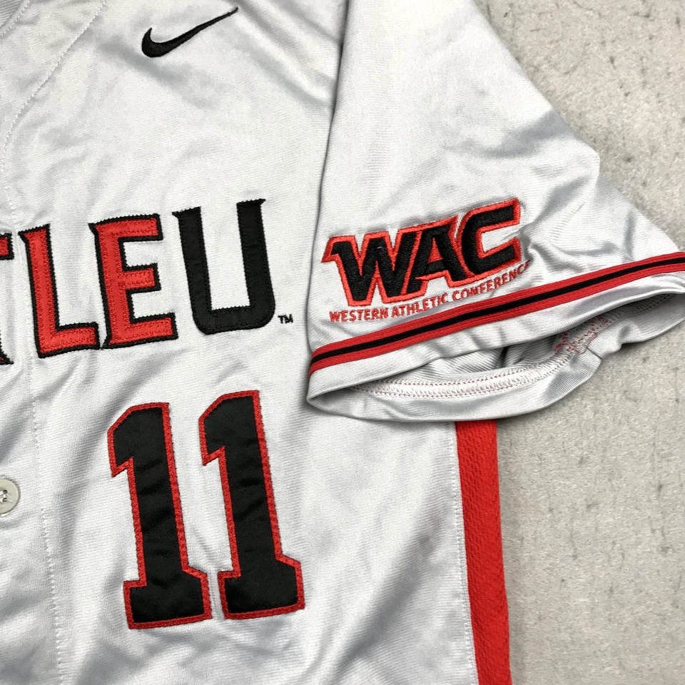 Seattle Redhawks Jersey Mens Large Gray Baseball Nike WAC TEAM ISSUE NCAA RARE - Image 3 of 4