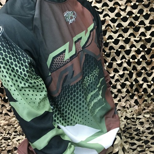 NEW HK Army Retro Paintball Jersey - Edge Brown/Olive - Medium - 第 11/12 張圖片