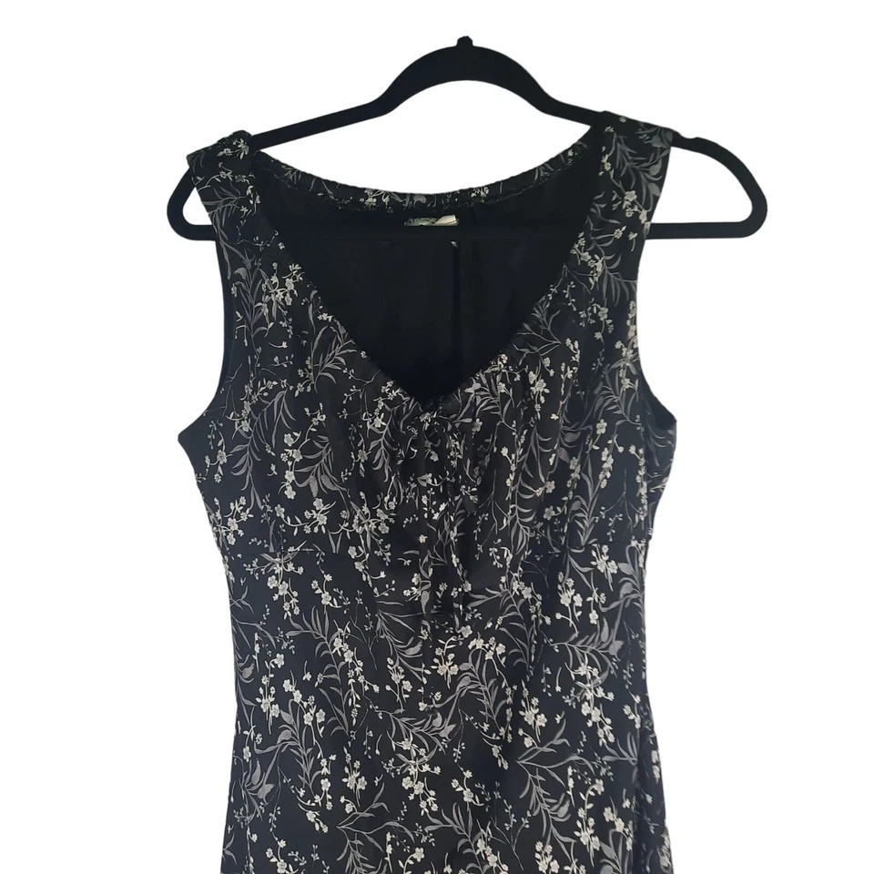 Maxi Vestido Vintage Alyn Paige Sin Mangas Floral Gasa Y2K Talla L Mujer Hada Foto 3 de 4