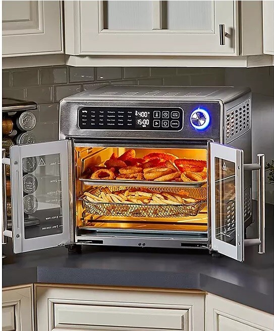 Emeril Lagasse 10in1 Double French Door Air Fryer 360 26QT XL