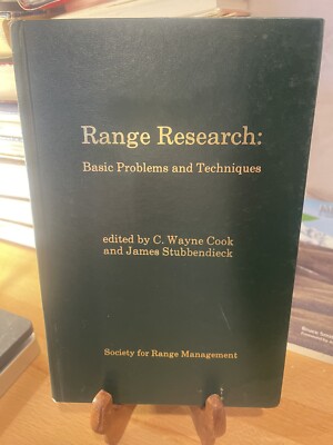 Range Research: Basic Problems And Techniques C.W. Cook/ J. Stubbendieck Pre Own