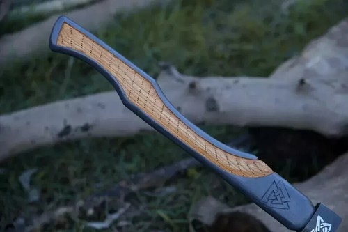 2pcs Handmade Carbon steel Viking Axe For Hunting Hiking Camping & Outdoor - Picture 5 of 10