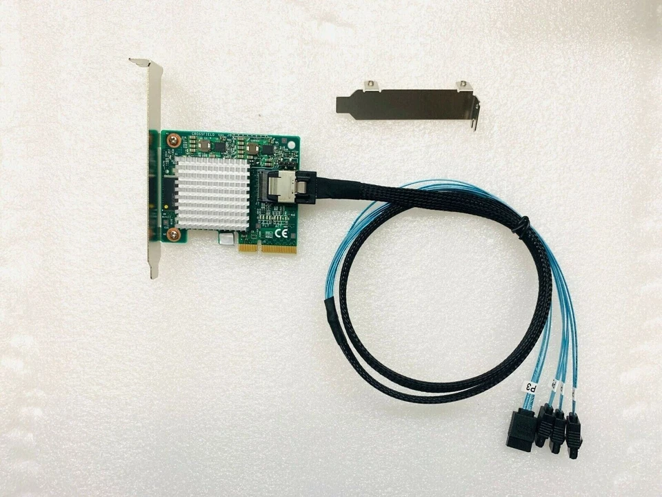 IBM H1110 SAS 6Gbps FW:P20 9211-4I IT Mode for ZFS FreeNAS unRAID +SATA Cable - Image 3 of 4