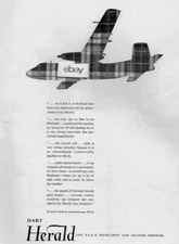 BEA BRITISH EUROPEAN HANDLEY PAGE DART HERALD 1960 SCOTLAND IS IMPRESSED AD