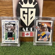 2 Jersey Fusion Player Worn Patch Cards Of Terrell Davis And Jackie Slater