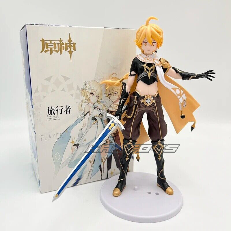 18cm Genshin Impact Traveler Lumine Figure Anime Collection Model