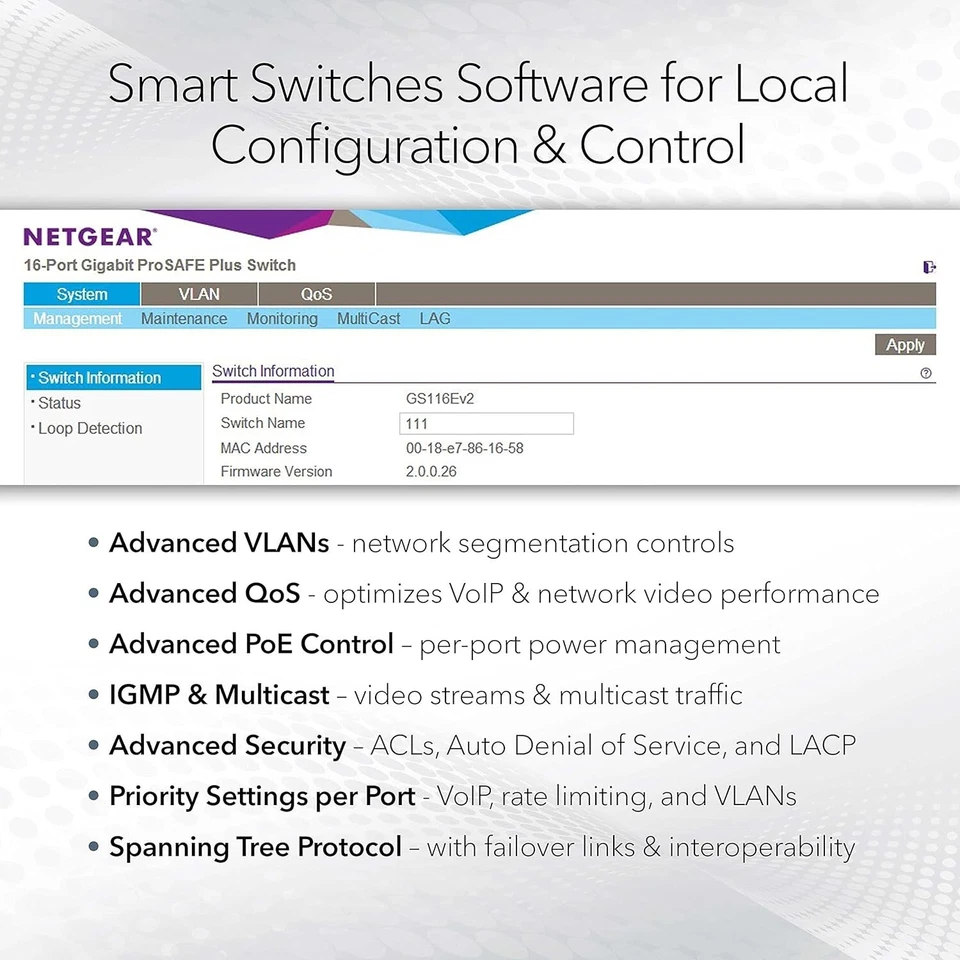 NETGEAR ProSafe 26-Port Managed PoE Gigabit Switch (GS724TPP-100NAS) - Image 3 of 4