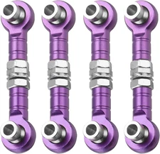 4Pcs Steering Servo Turnbuckle Rod RC Aluminum Alloy Linkages for HSP 1/10 94123