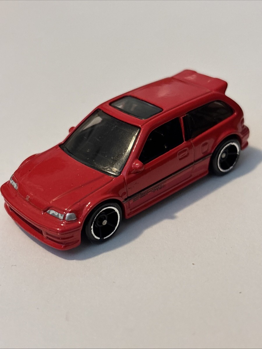 HOT WHEELS 1:64 DIECAST 2013 1990 HONDA CIVIC EF HATCH RED LOOSE
