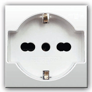 PRESA SICURAVE 2X10A+T RAL - AVE 45506TS