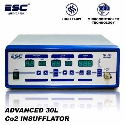 ESC MEDICAMS Co2 Insufflator 30 Litres High Flow for Medical Surgical Laparoscopic Tower