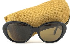 RARE VINTAGE A.A SUTAIN 101 ROUND OVERSIZED SLEEK BLACK 1970 SUNGLASSES