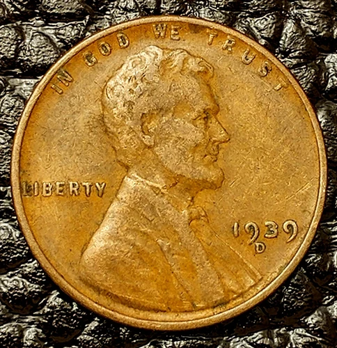 1939-D Lincoln Wheat Cent ~ VERY FINE (VF) Condition ~ COMBINED SHIPPING!